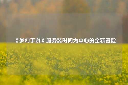 《夢(mèng)幻手游》服務(wù)器時(shí)間為中心的全新冒險