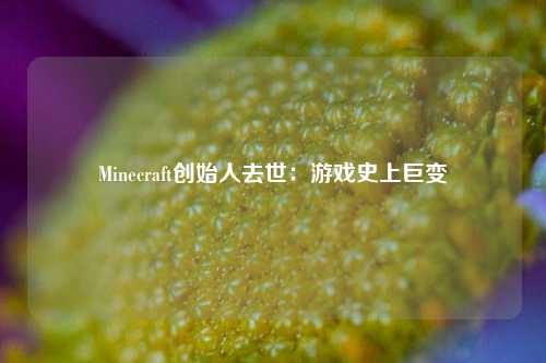 Minecraft創(chuàng  )始人去世：游戲史上巨變