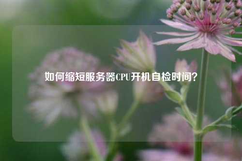 如何縮短服務(wù)器CPU開(kāi)機自檢時(shí)間？