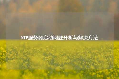 NTP服務(wù)器啟動(dòng)問(wèn)題分析與解決方法